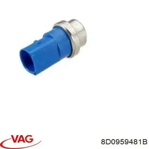Czujnik temperatury płynu chłodzącego (włączenia wentylatora chłodnicy) 8D0959481B VAG