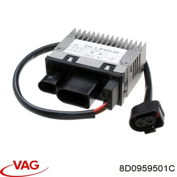 Regulator obrotów wentylatora (sterownik) VAG 8D0959501C cena, od 67,75 USD