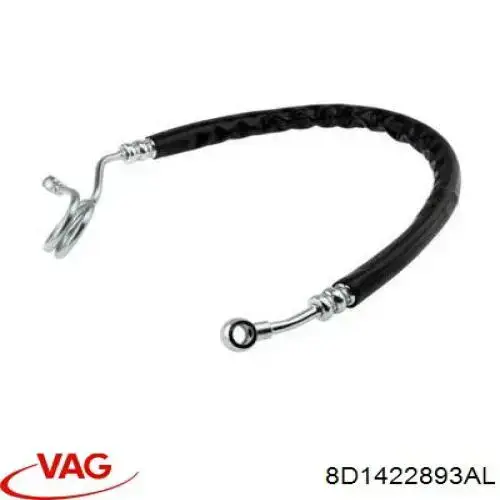 Przewód hydraulicznego układu wspomagania wysokiego ciśnienia, od pompy do maglownicy (mechanizmu) VAG 8D1422893AL cena, od 44,00 USD