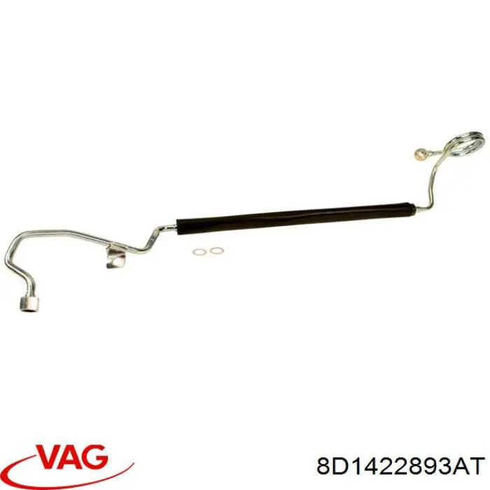 Przewód hydraulicznego układu wspomagania wysokiego ciśnienia, od pompy do maglownicy (mechanizmu) VAG 8D1422893AT cena, od 175,68 USD