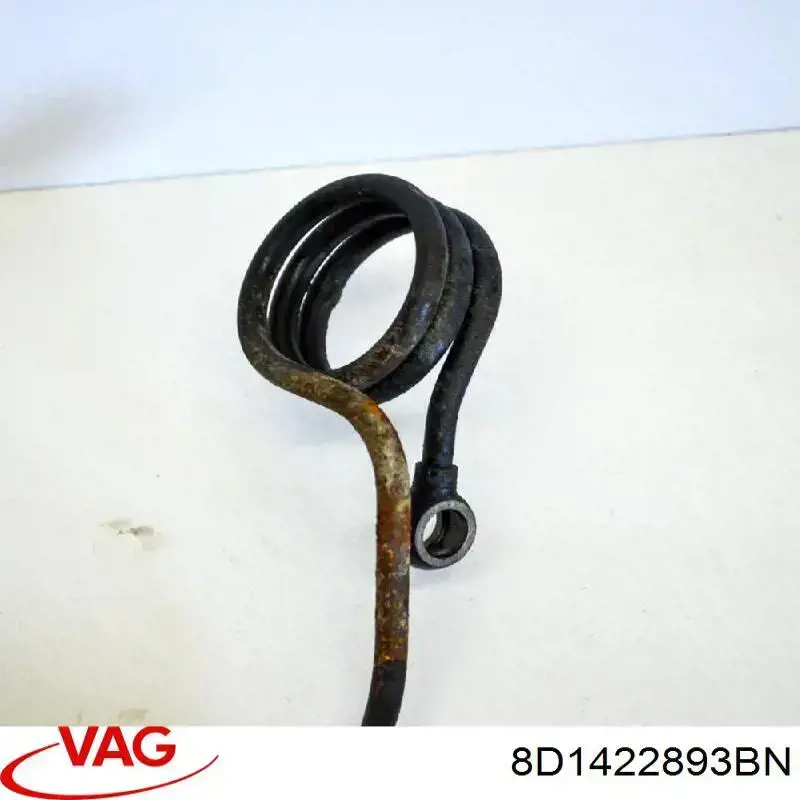 Przewód hydraulicznego układu wspomagania wysokiego ciśnienia, od pompy do maglownicy (mechanizmu) VAG 8D1422893BN