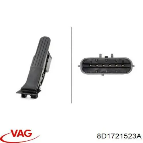 Do koszyka Pedał przyspieszenia (gazu) Audi A8 D2 4D2, 4D8