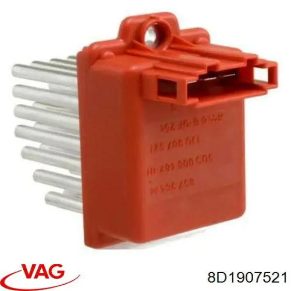 Rezystor wentylatora nagrzewnicy (ogrzewacza kabiny) VAG 8D1907521 cena, od 45,97 USD