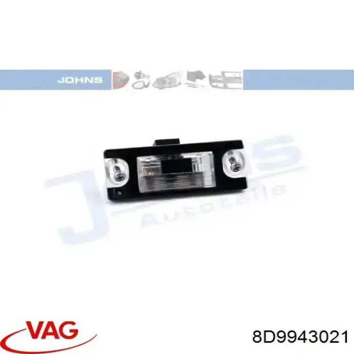 Lampa oświetlenia tylnej tablicy rejestracyjnej VAG 8D9943021 cena, od 21,34 USD