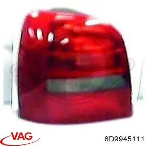 Do koszyka 8D9945111 VAG Lampa zespolona tylna lewa
