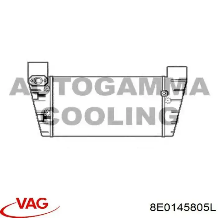 Do koszyka 8E0145805L VAG Chłodnica intercoolera