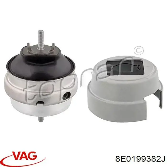 Poduszka (podpora) silnika prawa VAG 8E0199382J cena, od 71,45 USD