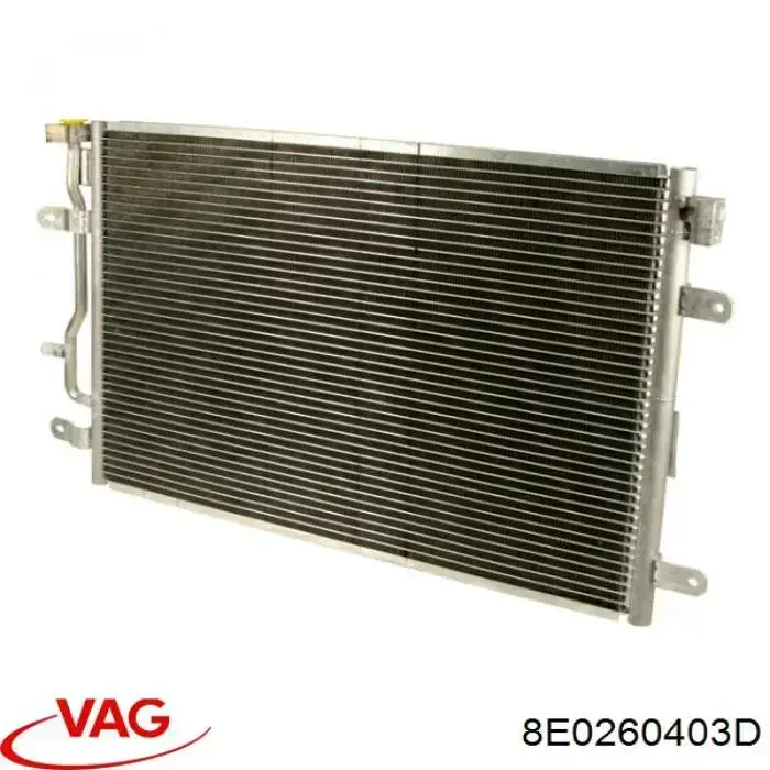 Chłodnica klimatyzacji VAG 8E0260403D cena, od 87,98 USD
