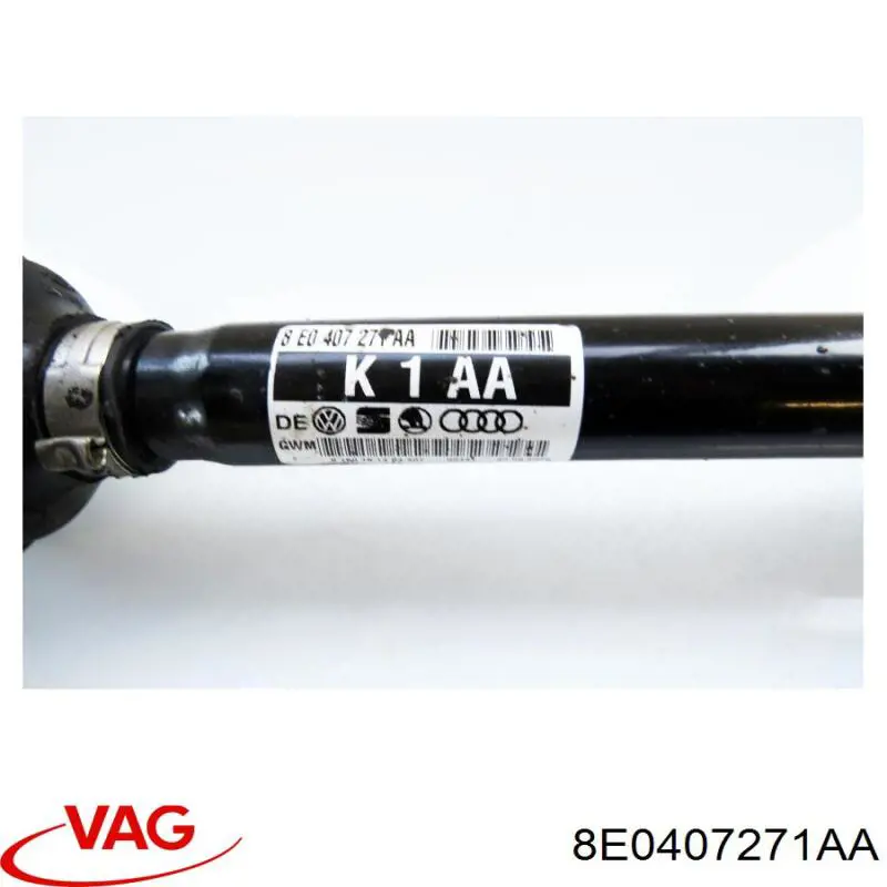 8E0407271AA VAG Półoś napędowa przednia