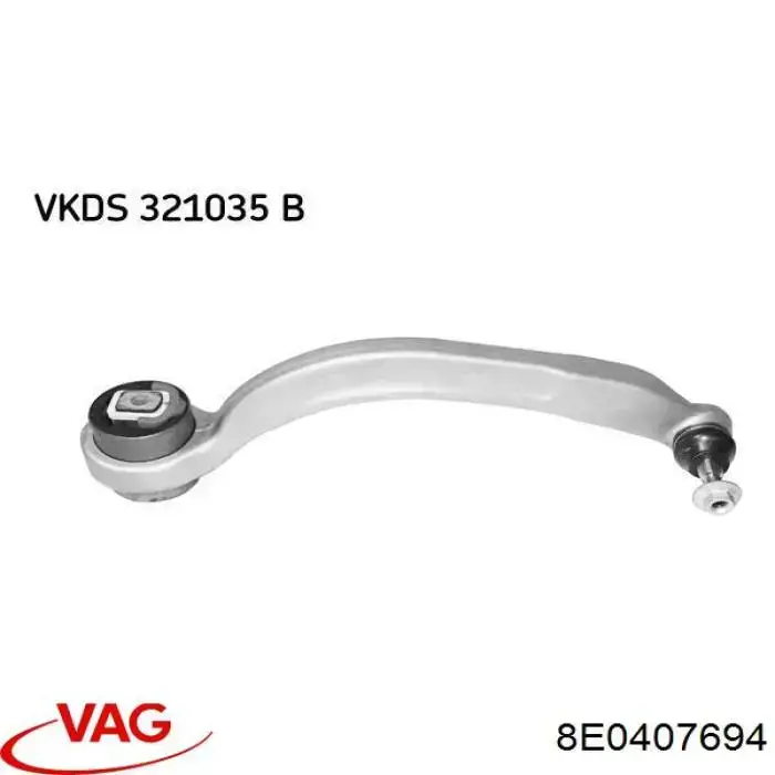 Wahacz zawieszenia przedniego dolny prawy VAG 8E0407694