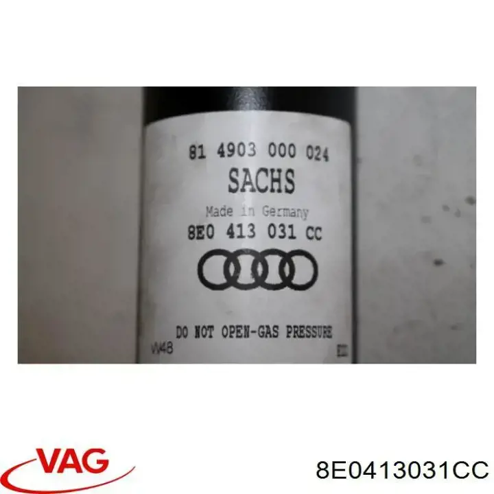 Do koszyka 8E0413031CC VAG Amortyzator przedni