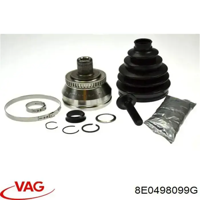 Przegub homokinetyczny przedni zewnętrzny VAG 8E0498099G cena, od 42,15 USD