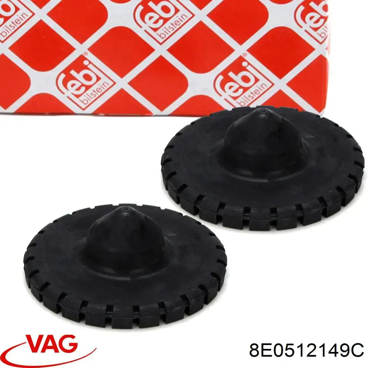 Pierścień gumowy sprężyny tylnej górny VAG 8E0512149C cena, od 9,16 USD