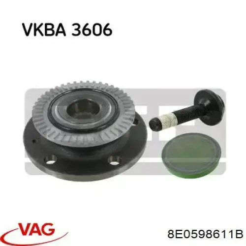 Do koszyka 8E0598611B VAG Piasta tylna
