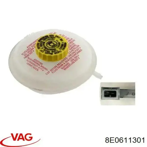 Zbiorniczek głównego cylindra hamulcowego (płynu hamulcowego) VAG 8E0611301 cena, od 31,58 USD