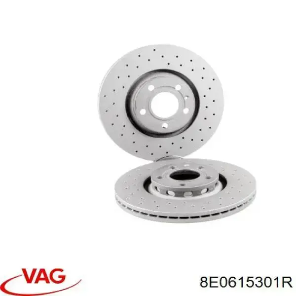 8E0615301R VAG Tarcza hamulcowa przednia