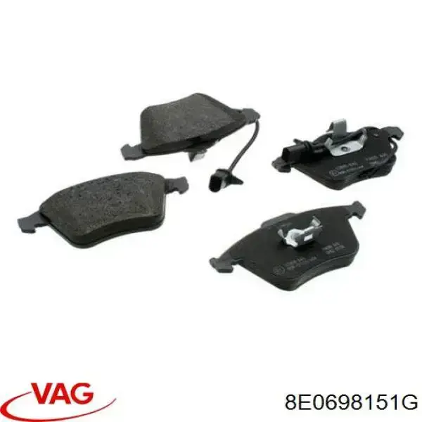 Klocki hamulcowe przednie tarczowe VAG 8E0698151G cena, od 33,33 USD