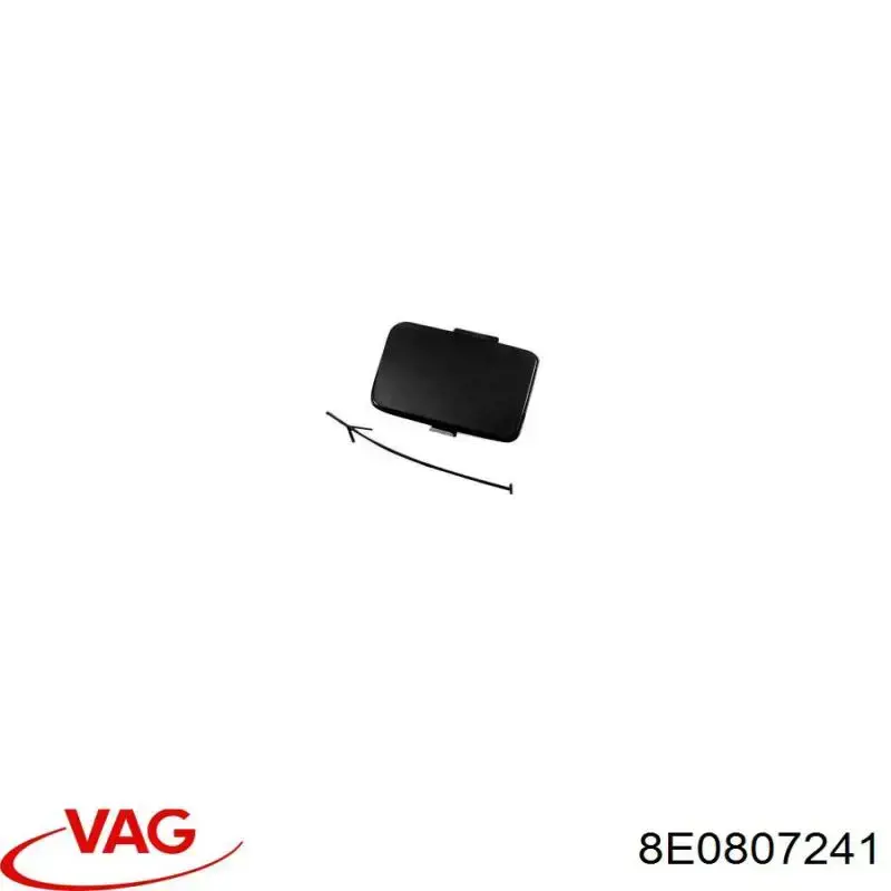 Zaślepka haku holowniczego zderzaka przednia VAG 8E0807241 cena, od 8,85 USD