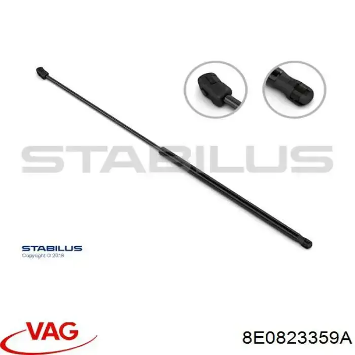 Amortyzator maski 8E0823359A VAG