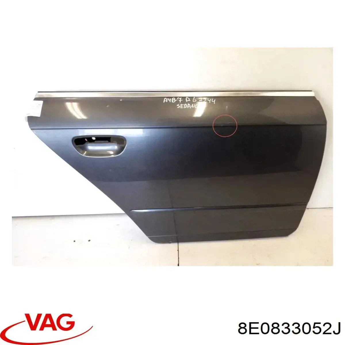 Do koszyka Drzwi tylne prawe Audi A4 B7 8EC