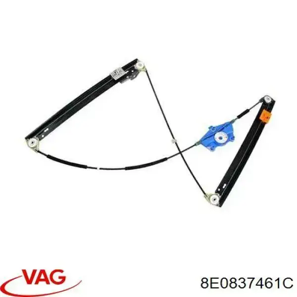 8E0837461C VAG Mechanizm podnoszenia szyby drzwi przednich lewych