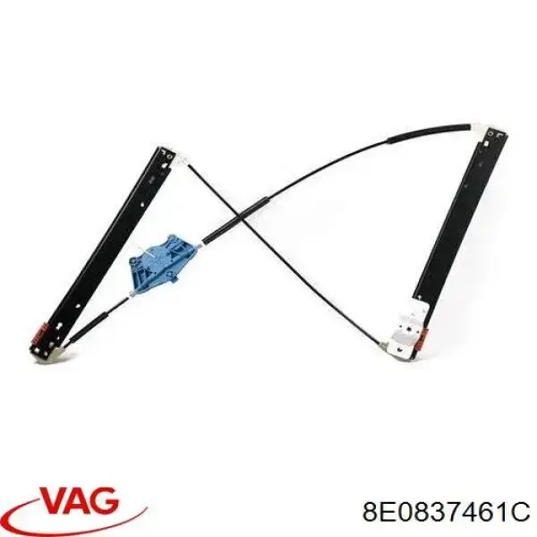 Mechanizm podnoszenia szyby drzwi przednich lewych VAG 8E0837461C cena, od 35,39 USD