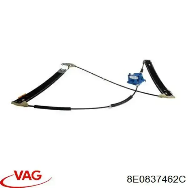 8E0837462C VAG Mechanizm podnoszenia szyby drzwi przednich prawych