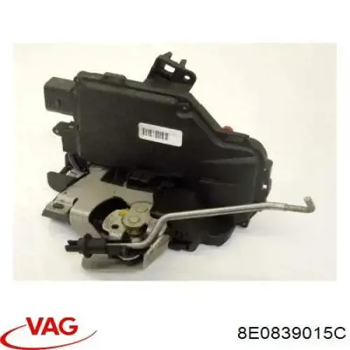 8E0839015C VAG Zamek drzwi tylnych lewych