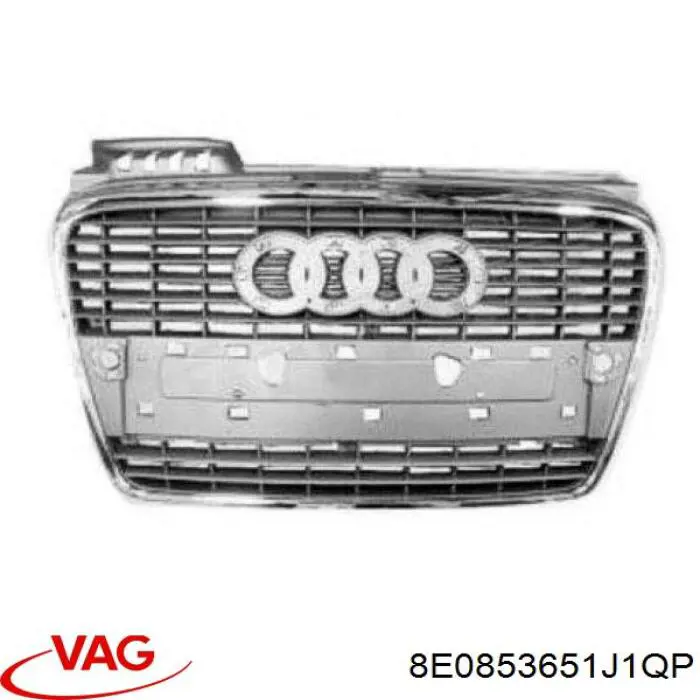 Do koszyka Atrapa chłodnicy Audi A4 B7 8EC