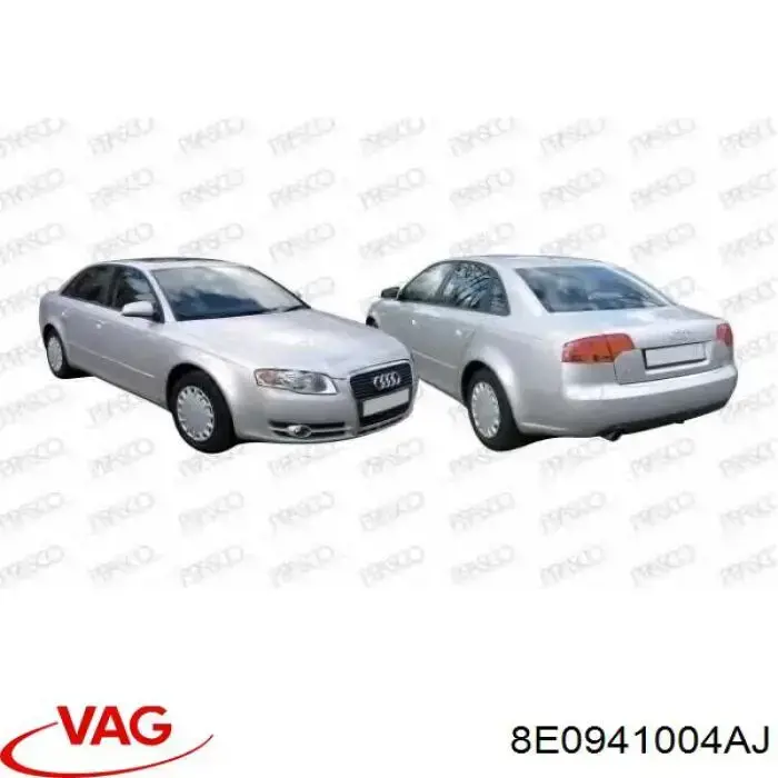 Reflektor prawy VAG 8E0941004AJ cena, od 186,36 USD