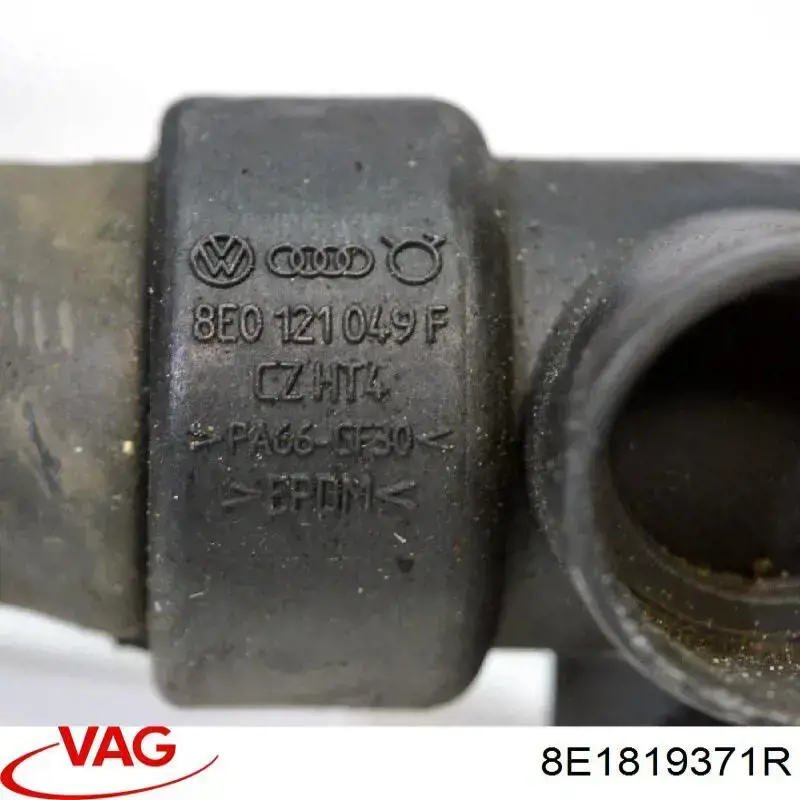 Do koszyka 8E1819371R VAG Przewód chłodnicy ogrzewacza (nagrzewnicy), dopływ