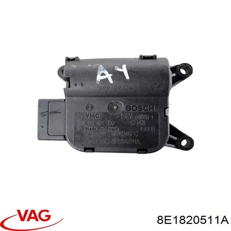 Do koszyka Silniczek klapy nagrzewnicy Audi A4 B6 8E2