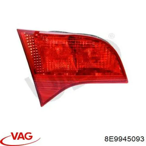 Lampa zespolona tylna lewa wewnętrzna VAG 8E9945093 cena, od 52,78 USD