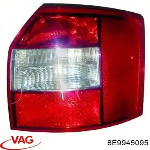 Lampa zespolona tylna lewa VAG 8E9945095 cena, od 105,17 USD