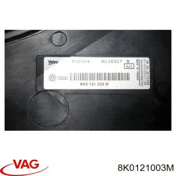 Dyfuzor chłodnicy VAG 8K0121003M cena, od 80,62 USD