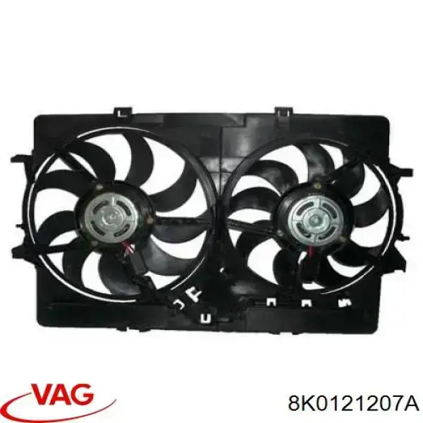 Dyfuzor chłodnicy VAG 8K0121207A cena, od 191,14 USD