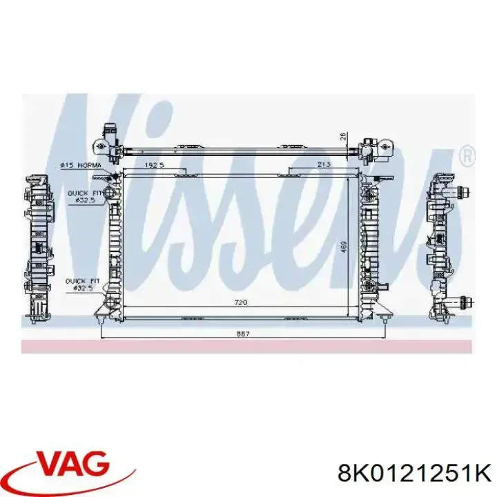 8K0121251K VAG Chłodnica silnika