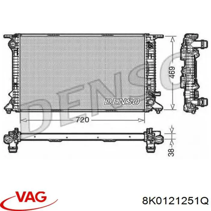 Do koszyka 8K0121251Q VAG Chłodnica silnika