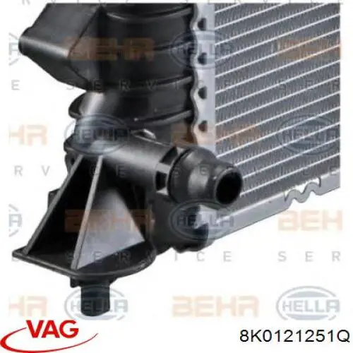 Chłodnica silnika 8K0121251Q VAG