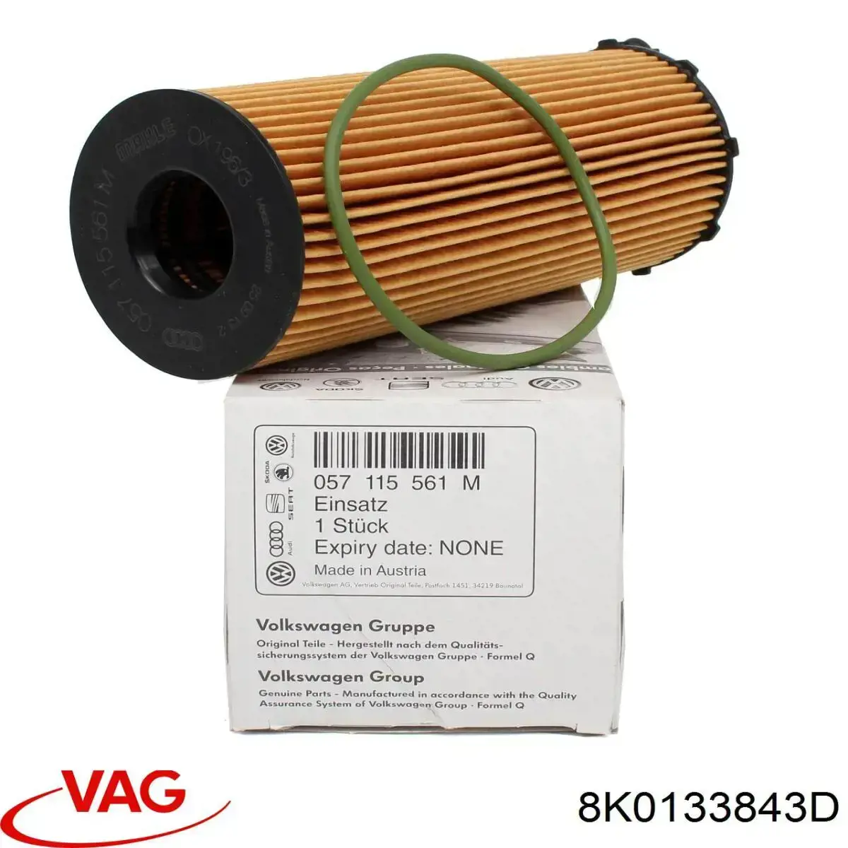 Do koszyka 8K0133843D VAG Filtr powietrza