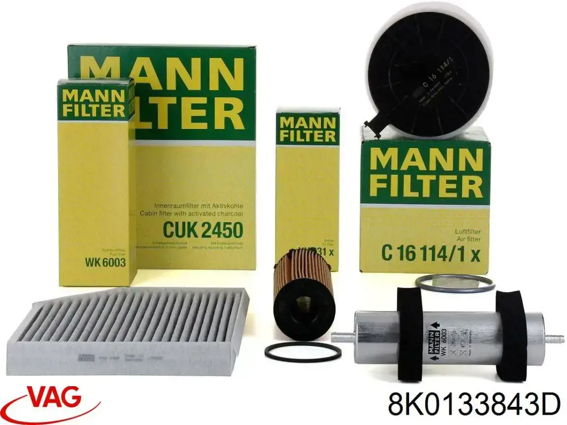 Filtr powietrza VAG 8K0133843D