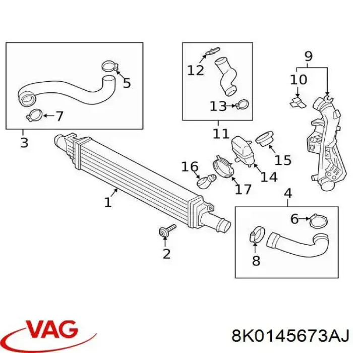 Przewód (króciec) intercoolera PVG33312A Signeda