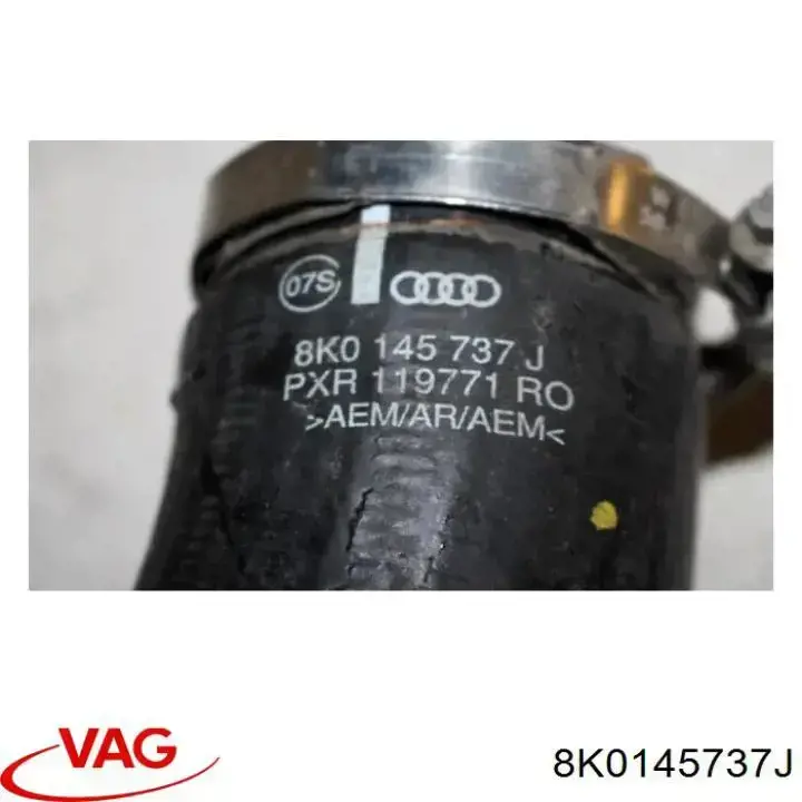 Do koszyka 8K0145737J VAG Króciec powietrza, przepustnicy
