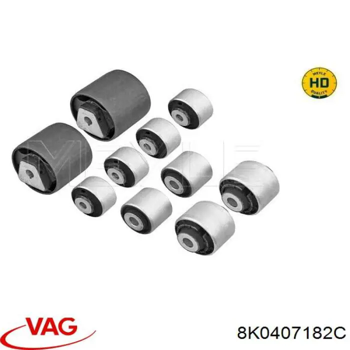 8K0407182C VAG Silentblock przedniego wahacza dolnego