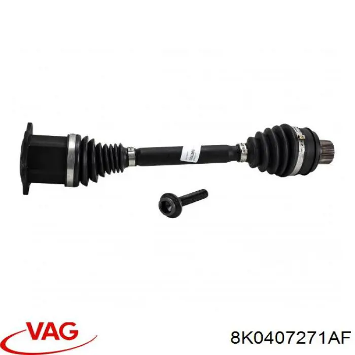Do koszyka 8K0407271AF VAG Półoś napędowa przednia