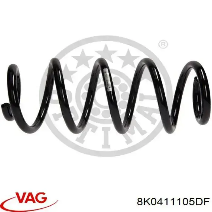 Do koszyka 8K0411105DF VAG Sprężyna przednia