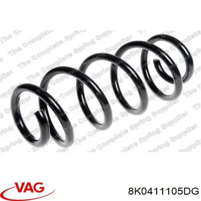Sprężyna przednia VAG 8K0411105DG cena, od 36,75 USD