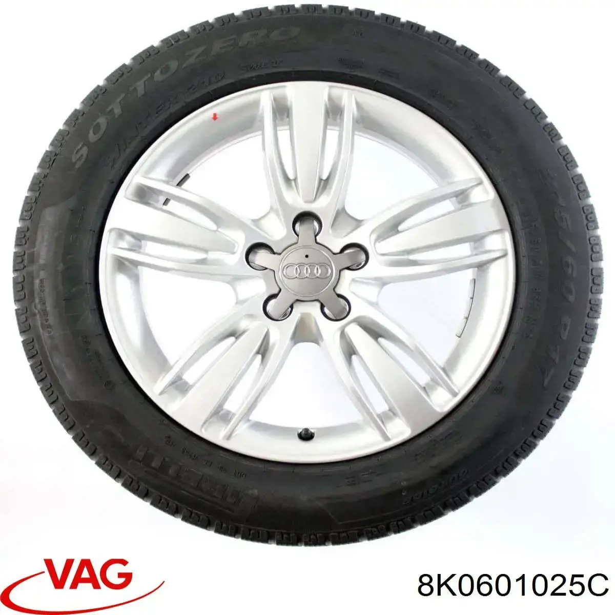 Felgi kół odlewane (lekkostopowe, tytanowe) VAG 8K0601025C cena, od 175,57 USD