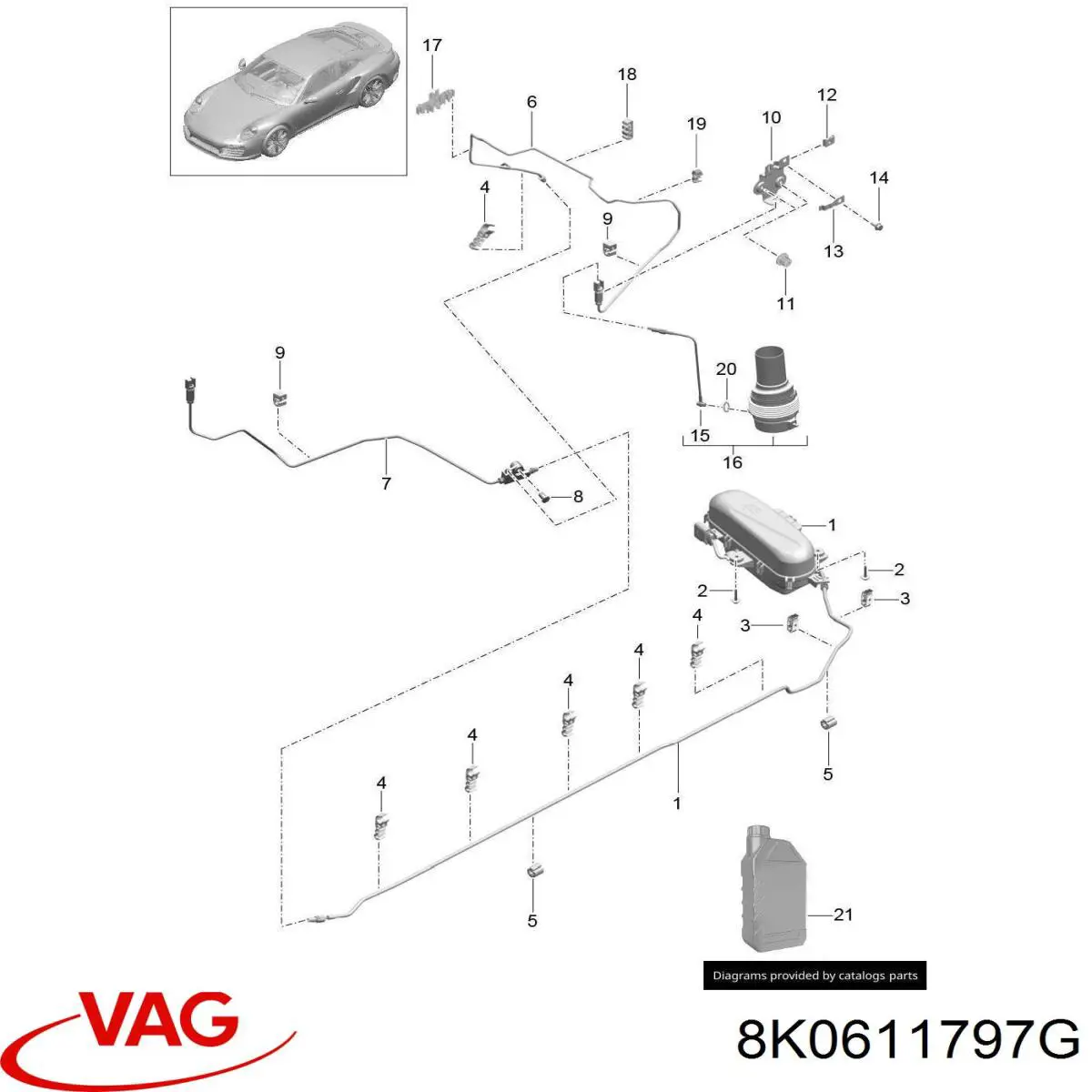 1J0611797 VAG Sygnał dźwiękowy (klakson)