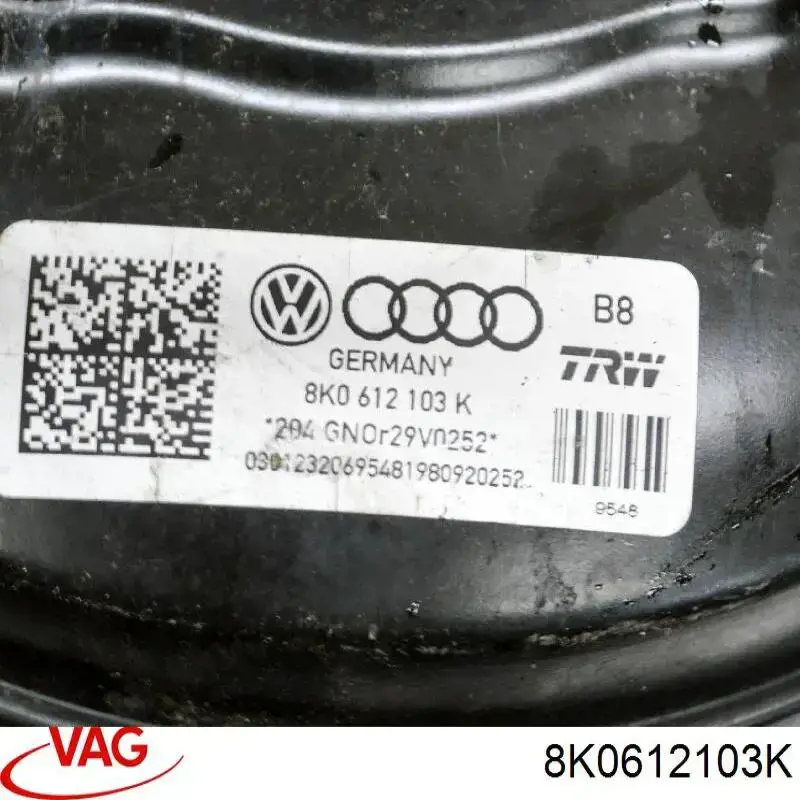 8K0612103K VAG Wzmacniacz próżniowy hamulców
